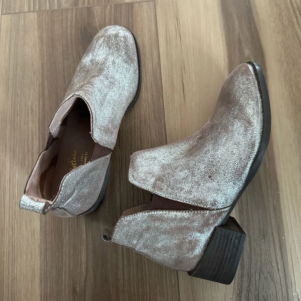 Seychelles metallic pewter leather Offstage booties - Picture 4 of 4